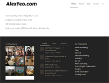 Tablet Screenshot of alexyeo.com